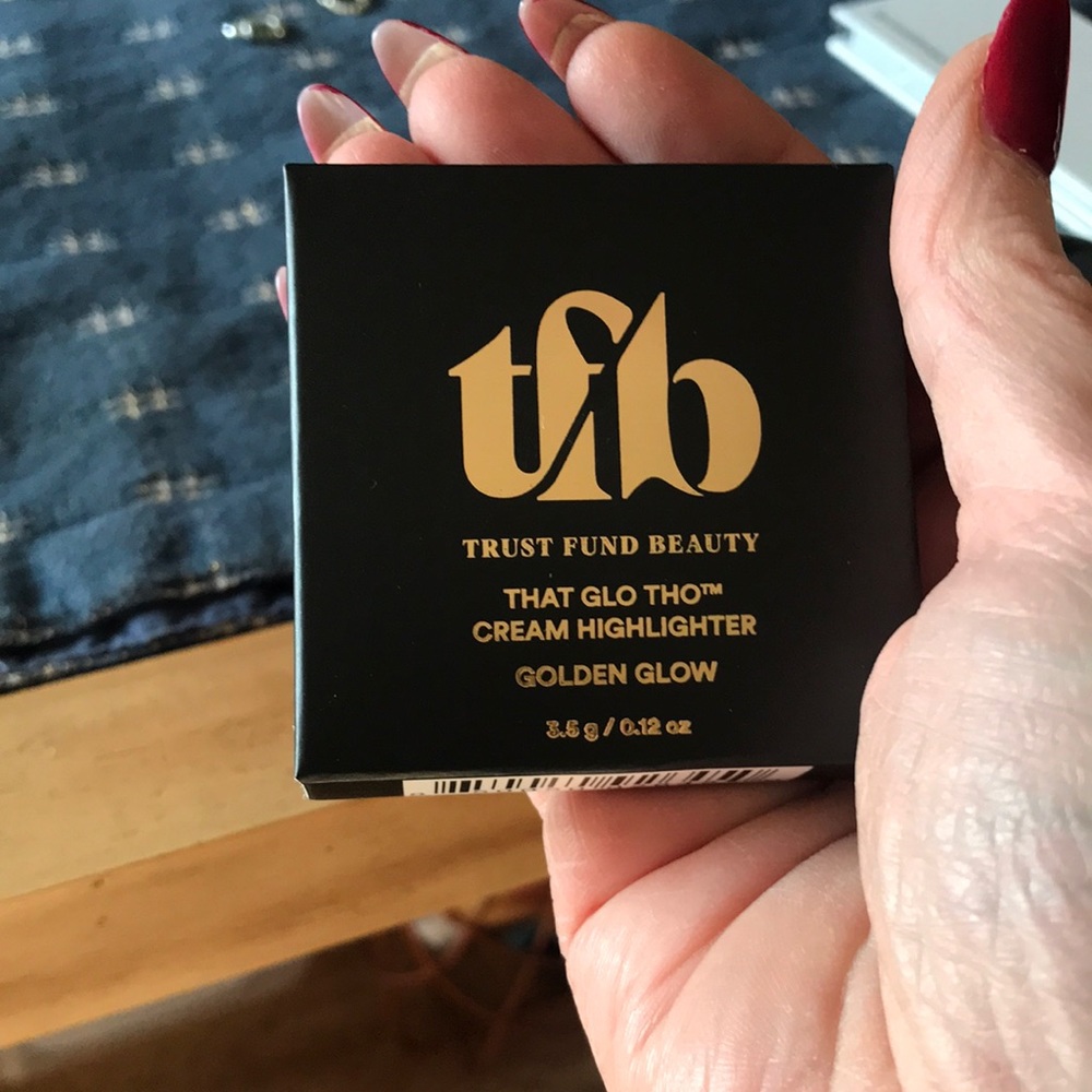 Trust fund beauty cream highlighter.